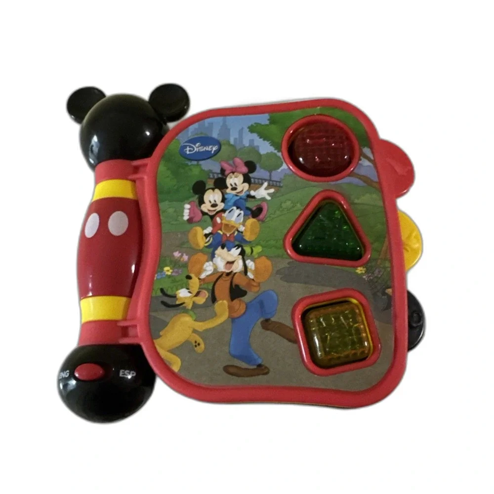 DISNEY HAP-P-KID MICKEY MOUSE TALKING STORYBOOK with LIGHT & SOUND